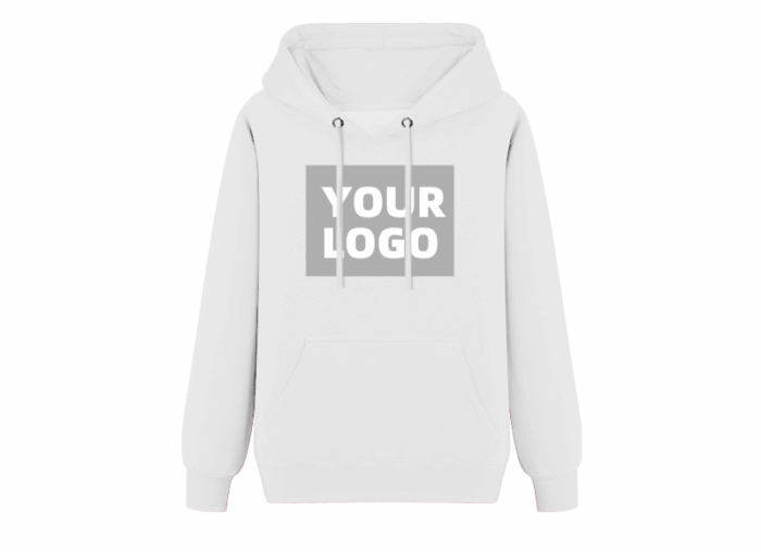 Velvet-Lined Hoodie-Reflective Print - Image 1