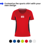 Women's Quick Dry Sports Shirts-Off-Set Printing