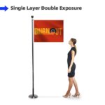 Duplex Printing Custom Pole Sleeve Flags