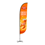Duplex Printing Convex Flag with Uni-Fit Pole