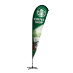 Duplex Printing Advertising Flag-Teardrop
