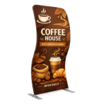 S Shaped Fabric Banner Stand