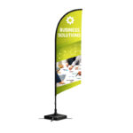 Duplex Printing Angled Flag with Uni-Fit Pole